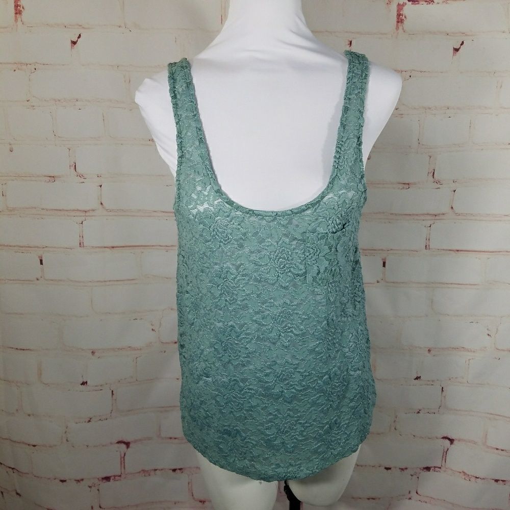 3/$25 Pins & Needles lace top medium mint green